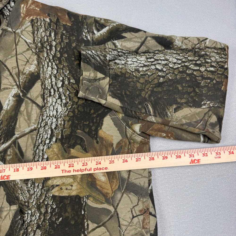 Ten Buck‎ Mens Realtree Hardwoods Camo Hoodie XL Brown Green Hunting Sweatshirt - Picture 4 of 6